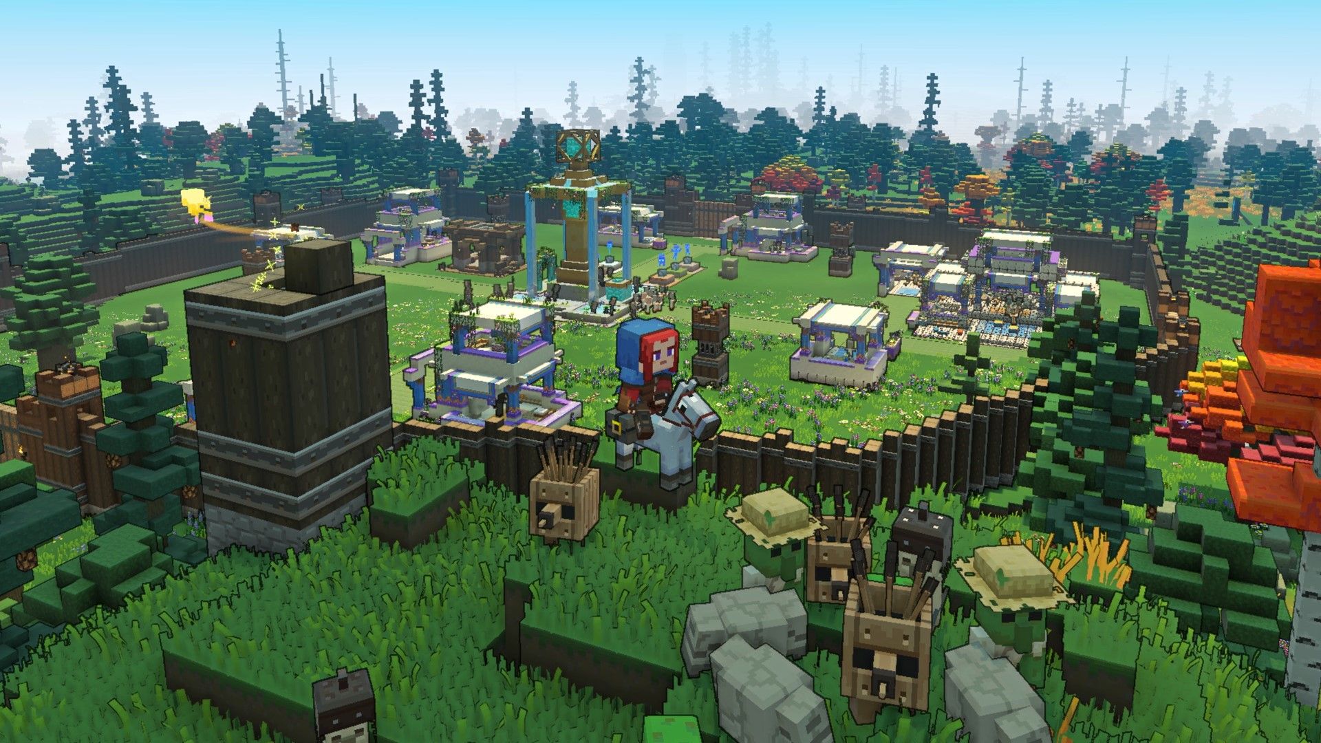 Screenshot uit Minecraft Legends